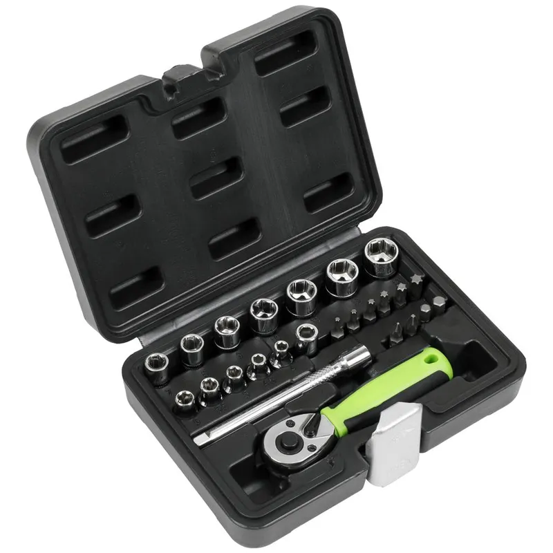 Siegen 25 Piece 1/4" Drive Hex Socket Set 1/4"