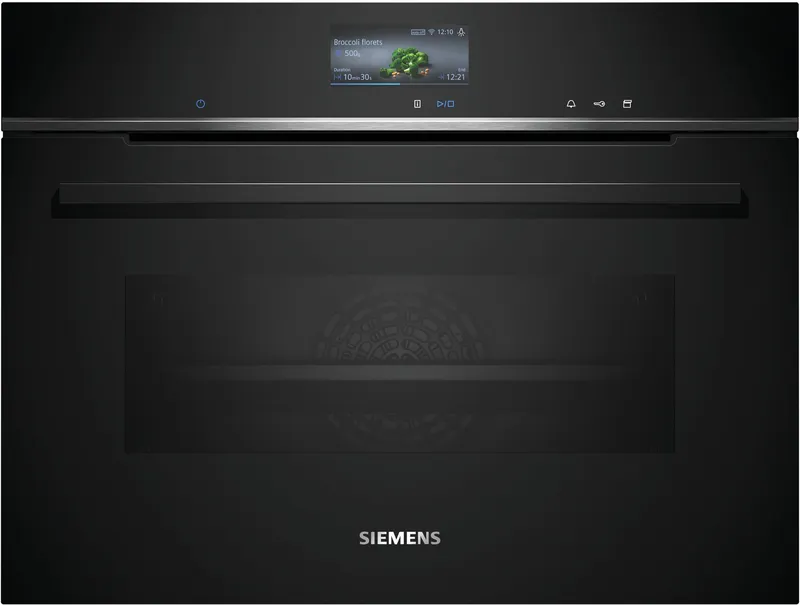 Siemens iQ700 CS736G1B1 Black Built-In Compact Steam Combination Oven