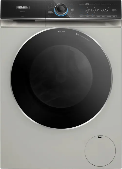 Siemens iQ700 WG56B2A3GB Silver 10kg Freestanding Washing Machine