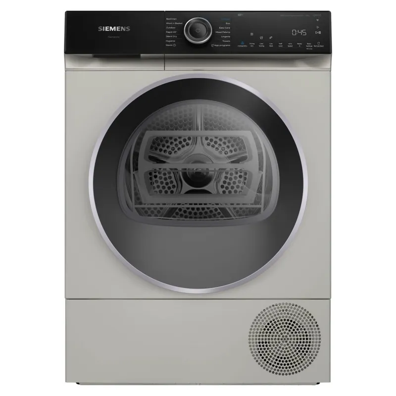 Siemens WQ46H2DXGB 9kg IQ-500 Heat Pump Condenser Tumble Dryer - Silver