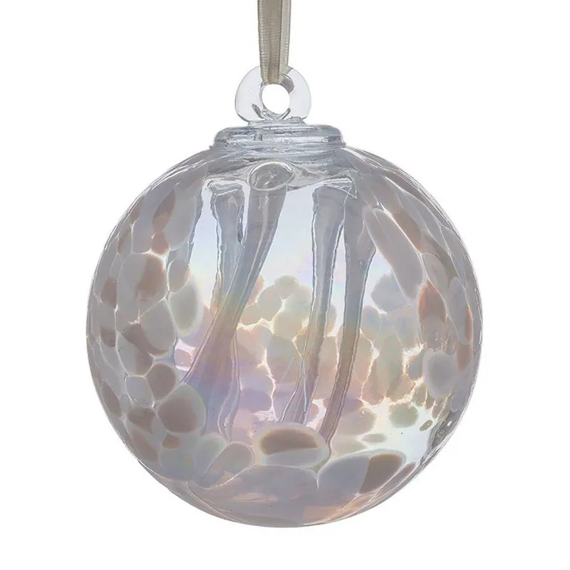 Sienna Glass Unisex 15cm Spirit Ball in White White female