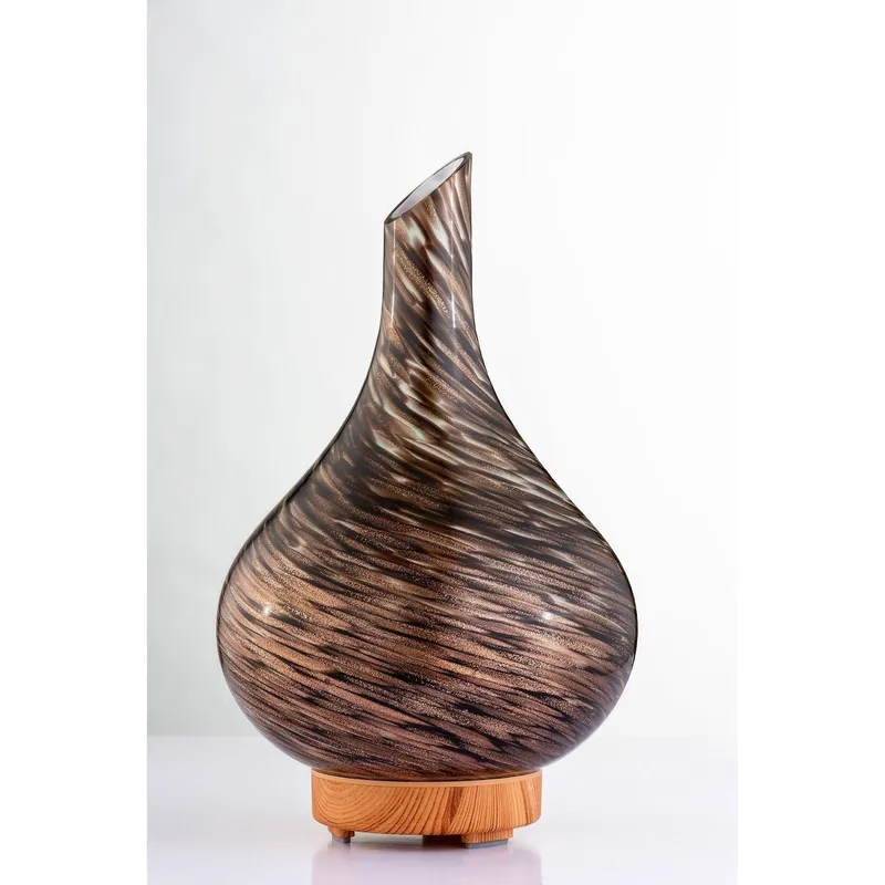 Sienna Glass Atomiser Aroma Diffuser Large Brown/Gold in Brown Brown