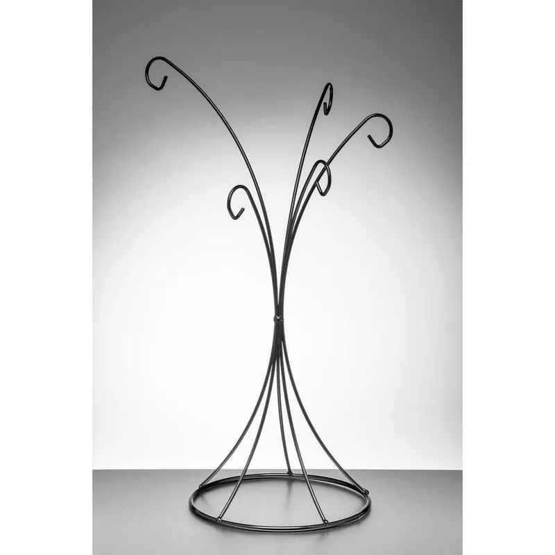 Sienna Glass Black Multi Ornament Stand - Black