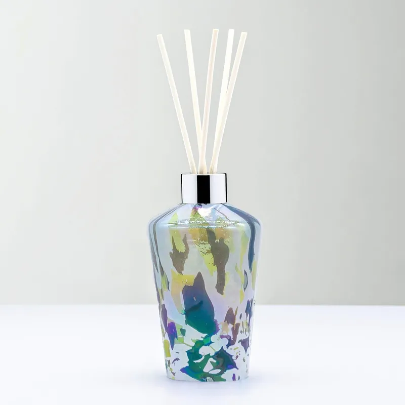 Sienna Glass Reed Diffuser Green Flute - Green