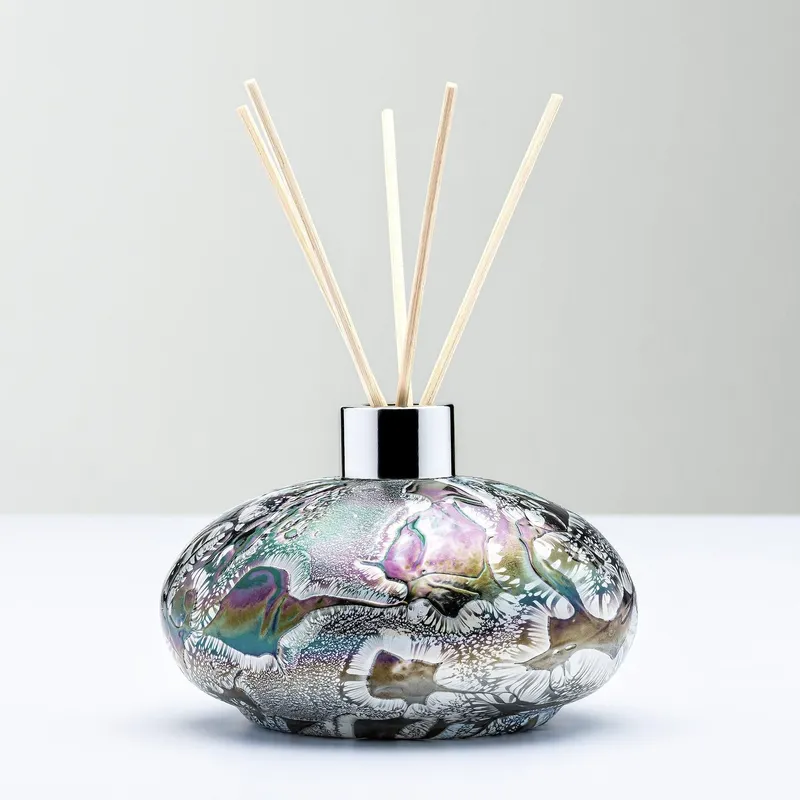 Sienna Glass Unisex Reed Diffuser Silver Oval Silver One Size female