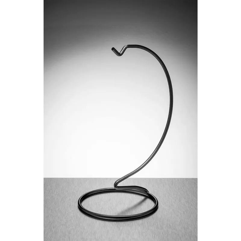 Sienna Glass Black Metal Ornament Stand Medium Black