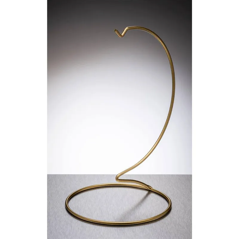 Sienna Glass Gold Metal Ornament Stand Large - Gold