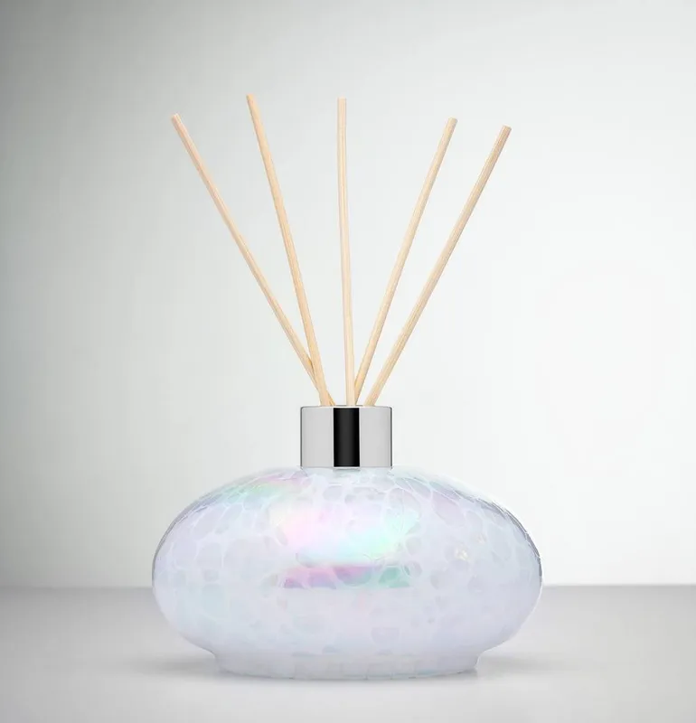 Sienna Glass Reed Diffuser White Oval - White - Size: One Size