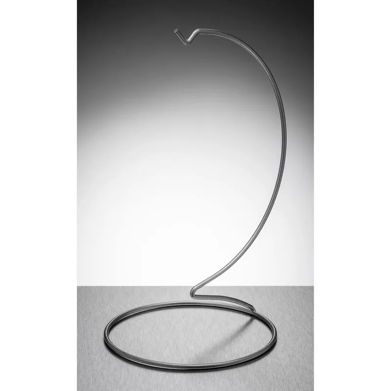 Sienna Glass Silver Metal Ornament Stand Large - Silver