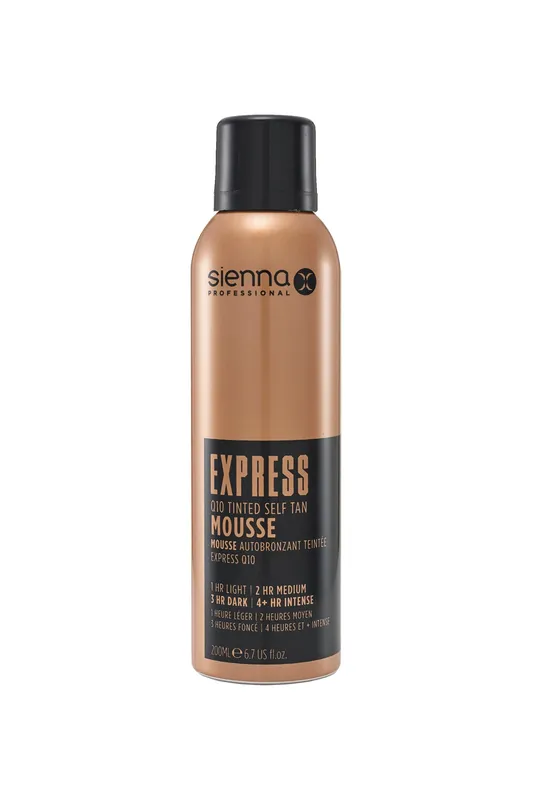 Sienna X Express Q10 Tinted Self Tan Mousse Size: 200ml - Tan - Size: 200ml
