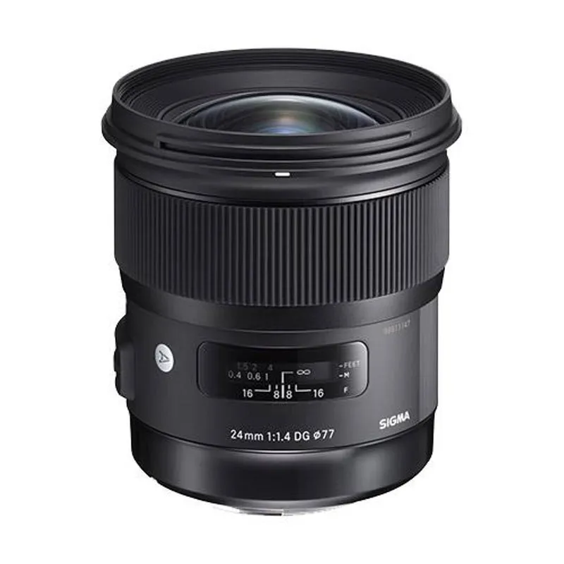 Sigma Unisex 24mm f1.4 DG Hsm Lens - Nikon F in Black Black female