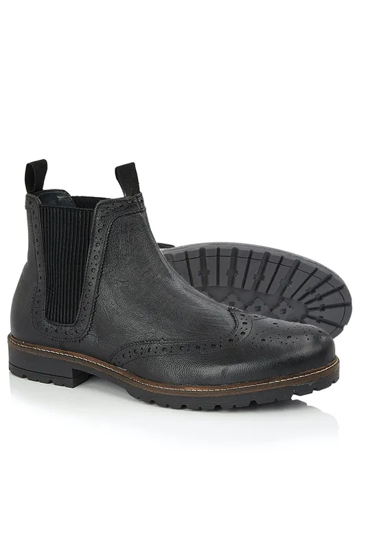 Silver Street London Albion Mens Leather Chelsea Boots