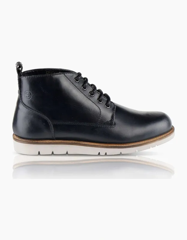 Silver Street London Alderman Mens Premium Leather Lace Up Boots