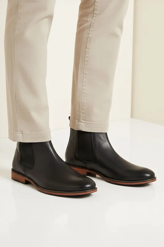 Men's Silver Street London Argyll Mens Boots Black - Size: 8