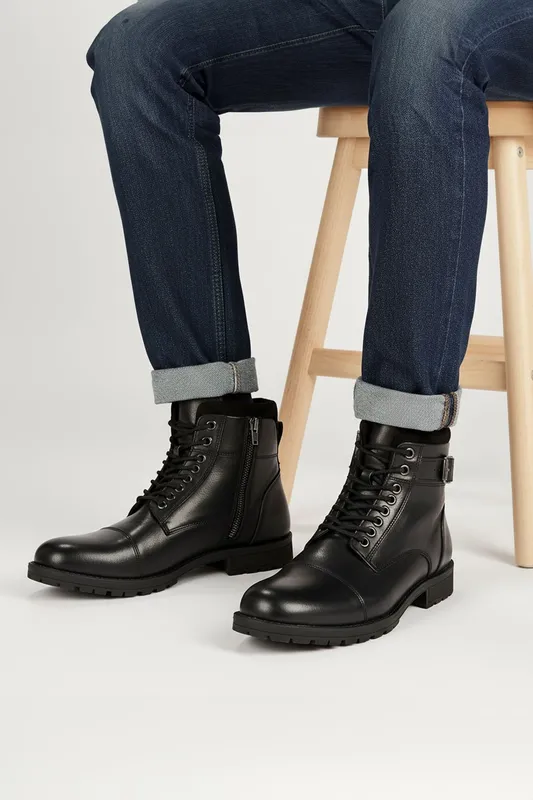 Silver Street London JJ Mens Leather Lace Up Boots