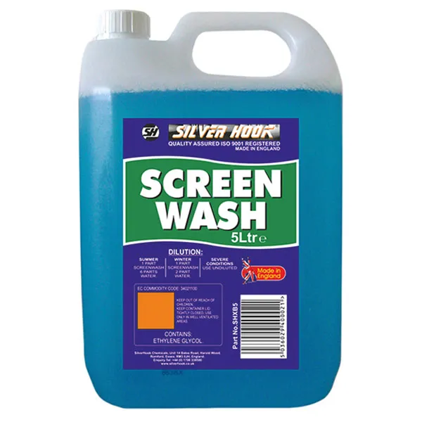 Tbc Silverhook SHXB5 Concentrated All Seasons Screen Wash 5 litre D/ISHXB5
