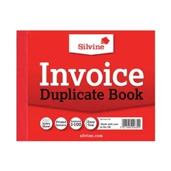 Silvine Duplicate Invoice Book 102x127mm (12 Pack)