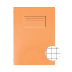 Silvine Exercise Book A4 5mm Squares Orange (10 Pack)