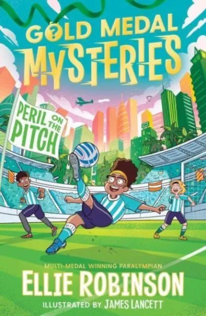 Ellie Robinson Gold Medal Mysteries: Peril on the Pitch Paperback Book Multicolor