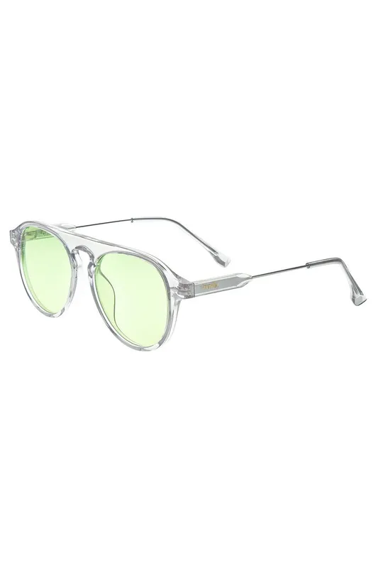 Simplify Unisex Carter Polarized Sunglasses - Blue Stainless Steel - One Size