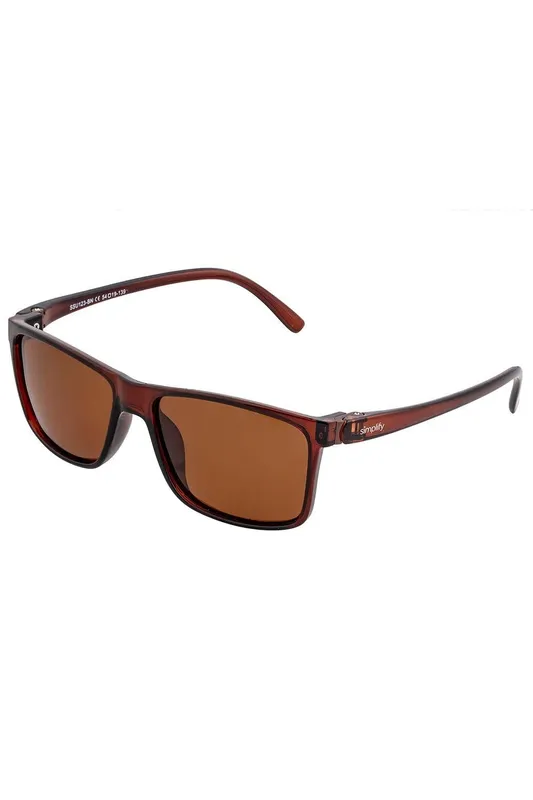 Simplify Ellis Polarized Sunglasses in Brown Brown One Size