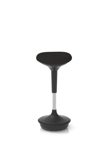 Sittall Sitall Deluxe Visitor Stool Black Fabric Seat