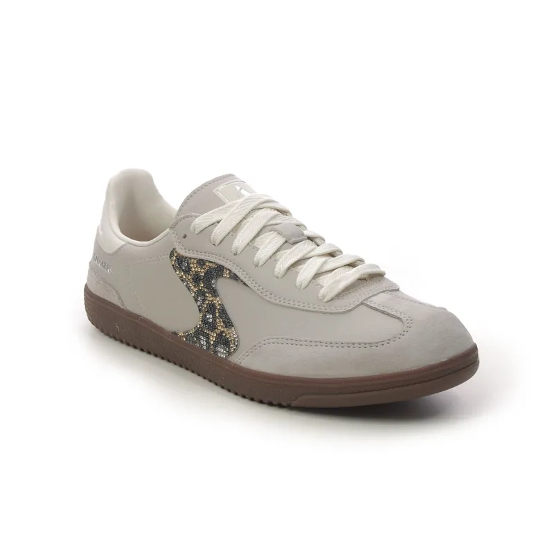 Skechers Women's Hotshot Shimmering Spots Trainer in Taupe Size: 6 - Taupe