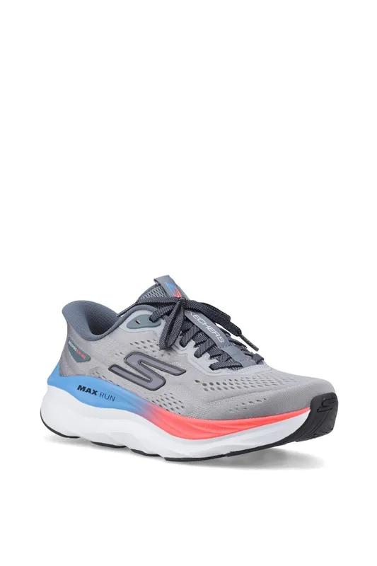 Skechers Men's Max Cushioning Max Run Mens Trainers - Grey - Size: 9