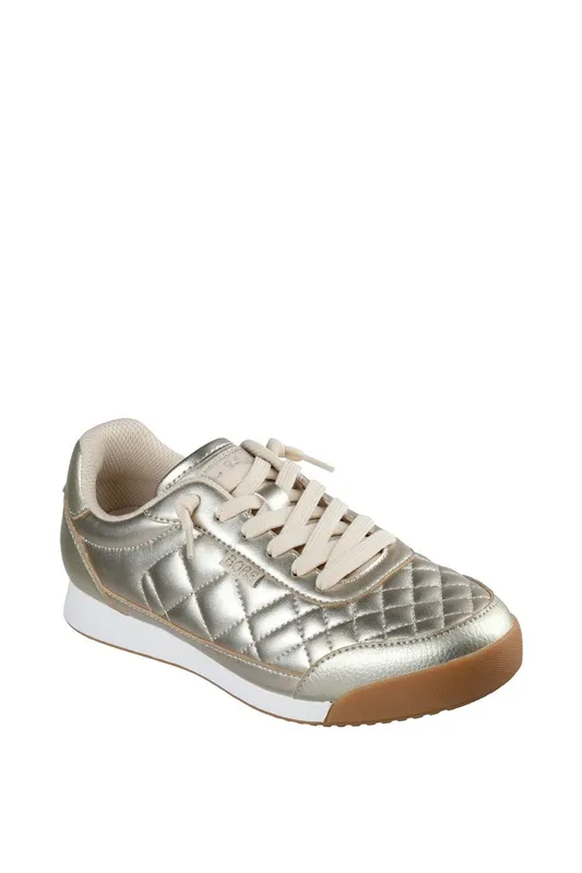 Skechers Women's Bobs Billie Wild Comfort Trainers in Gold Size: 8 - Gold