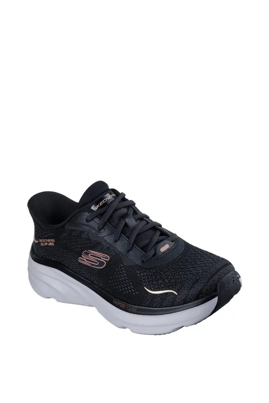 Skechers Women's D'Lux Vapor Clear Horizon - Black - Size: 7