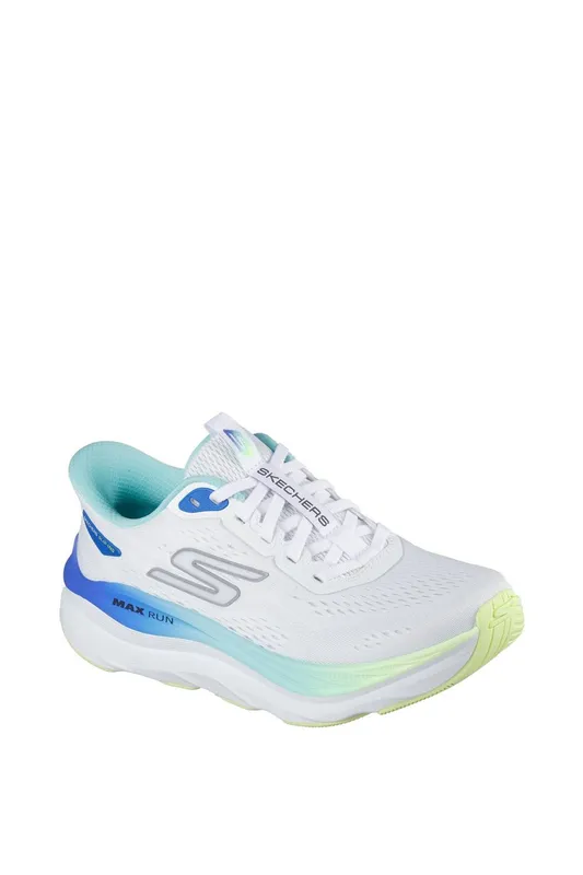 Skechers Women's Max Cushioning Max Run Trainer in White Size: 7 - White