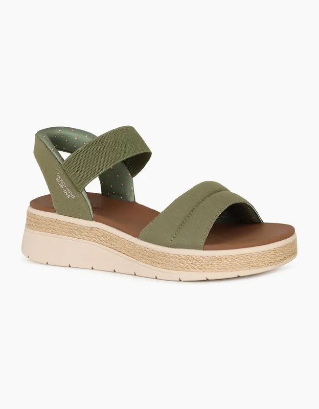 Skechers Women's Slip In Bobs Sun Ray Womens Sandals - Tan - Size: 5
