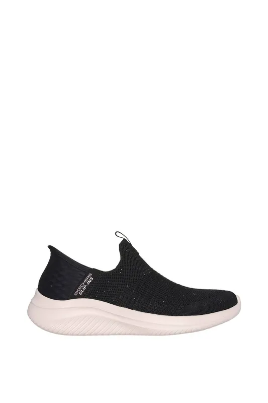 Skechers Women's Ultra Flex 3.0 Shoe in Black Size: 5 - Black
