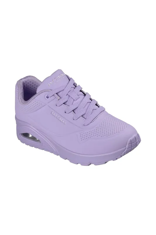 Skechers Women's Uno Stand ON Air Lace Up Sneaker Purple/Lavendar in Purple Size: 7 Purple 7
