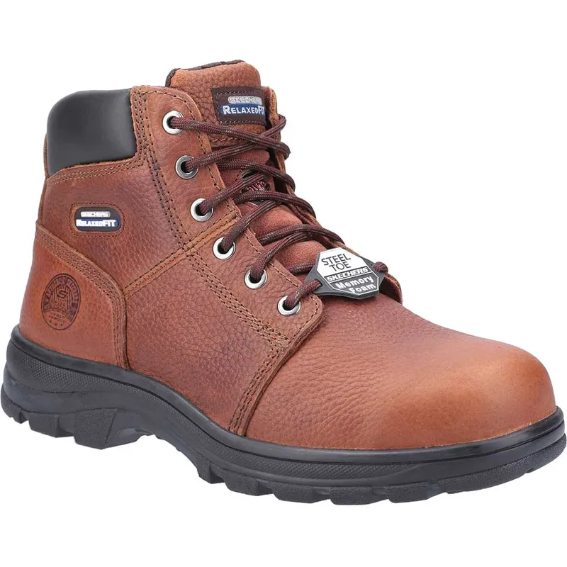 Skechers Work Workshire Safety Boot Brown Size 10