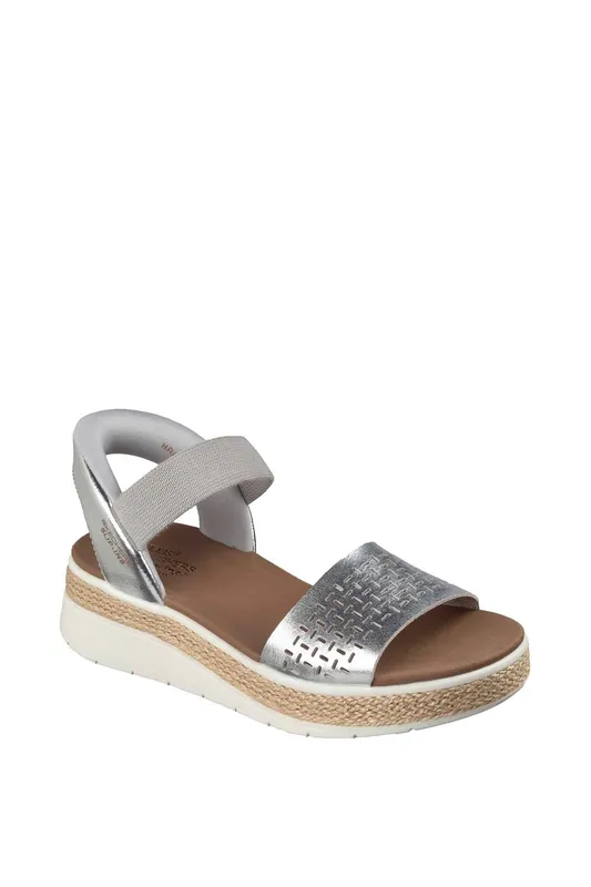 Skechers Women's Bobs Sun Ray Sandal in Silver Size: 3 - Silver - Size: 3