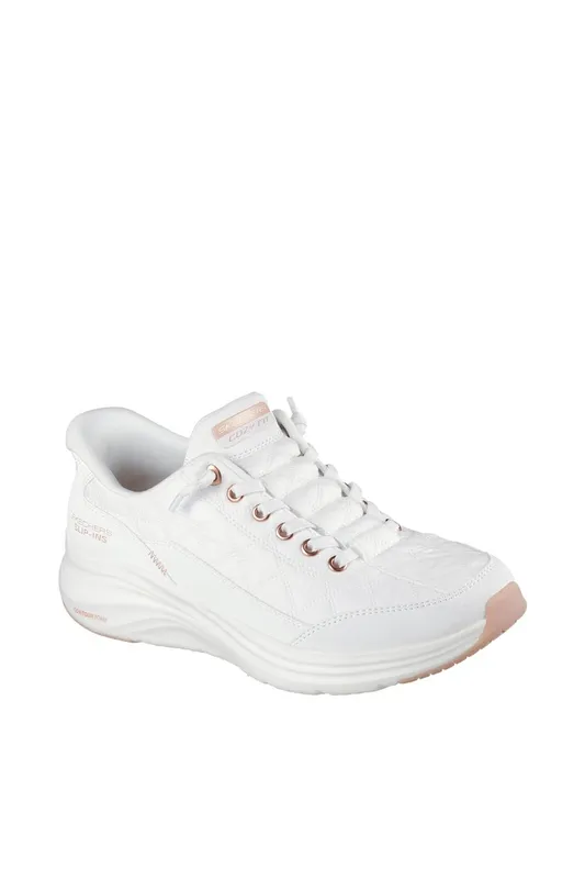 Women's Skechers Slip-Ins Contour Foam Cozy Fit Women's White Trainers - Size: 7