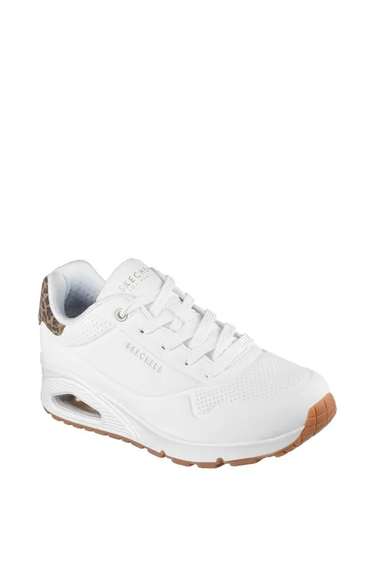 Skechers Women's Uno - Jungle Nite Trainer in White Size: 6 White 6