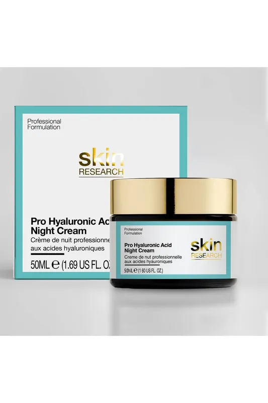 Skin Research Advanced Pro Hyaluronic Acid Night Cream 50ml in White - White - Size: 50ml