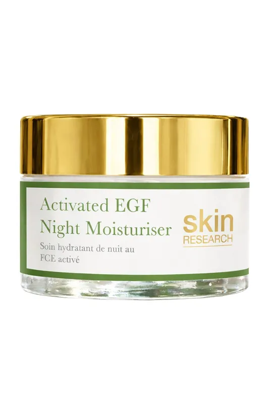 Skin Research Women's Anti-Ageing Activated Egf Night Moisturiser 50ml in White White 50ml