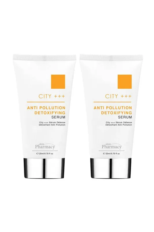 skinPharmacy City +++ Anti-Pollution Anti-Ageing Detoxifying Serum Duo Pack 2 x 20ml for Wrinkles & Smoothing in White - White