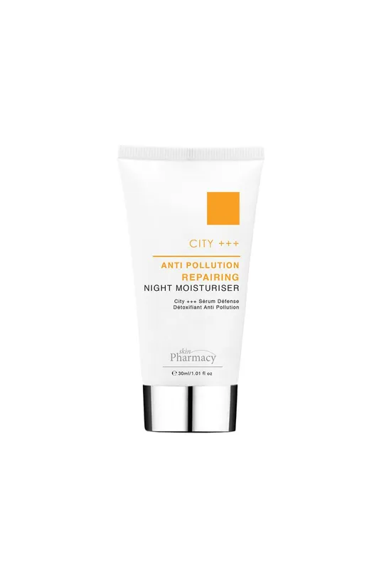 skinPharmacy City +++ Anti-Pollution Anti-Ageing Repairing Night Moisturiser 30ml x 2 Duo Set for Fine Lines & Wrinkles in White - White