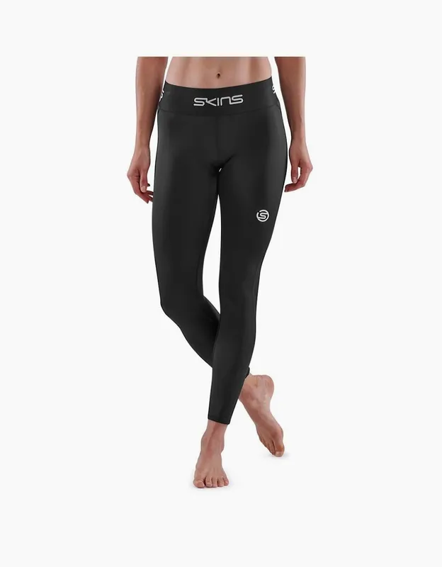 Skins Women's 7/8 Running Athletic Tights - Black - Size: 10