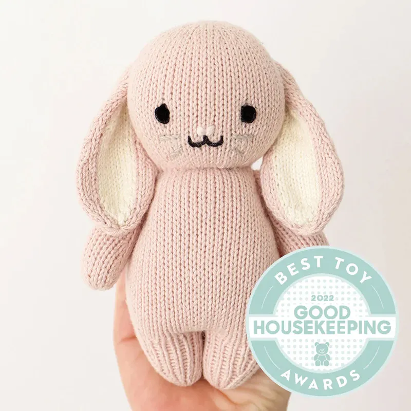 cuddle + kind Baby Animal Collection - Baby Bunny - Rose Rose