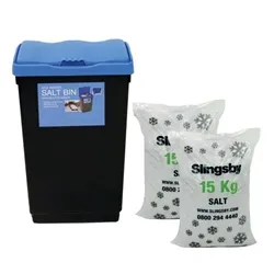 Slingsby Economy Salt and Grit Bin Kit Black/Blue 47L 389114