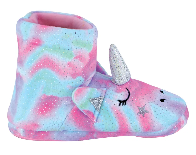 Slipper Snob Kids 3d Pink Unicorn Boots