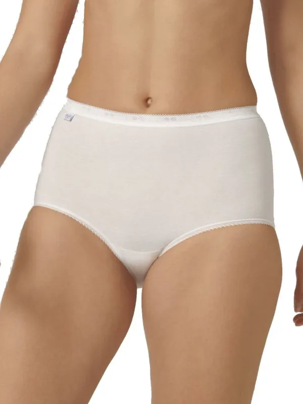 Sloggi Women's Basic+ Maxi Briefs in White Size: 26 White 26
