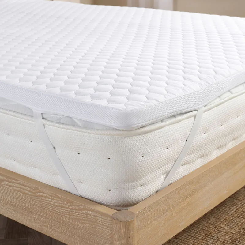 Slumberdown Unisex Airstream Mattress Topper in White Size: Single White female