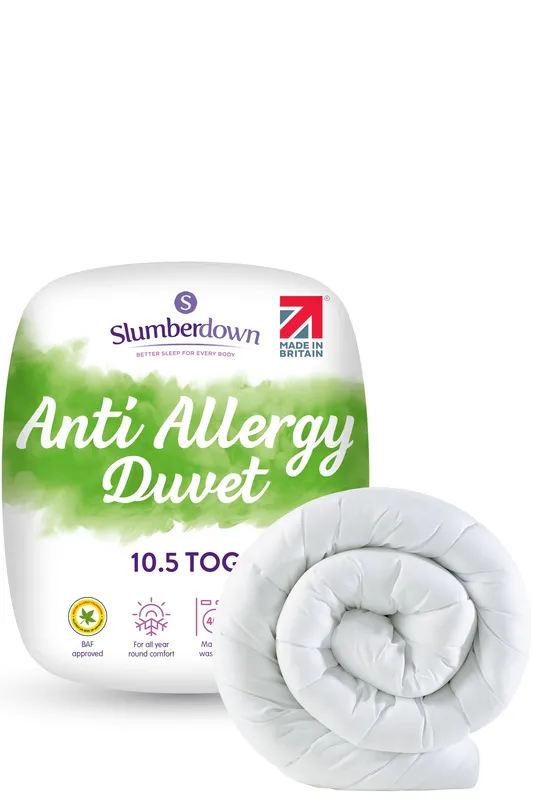 Slumberdown Anti Allergy Duvet, 10.5 Tog, Single