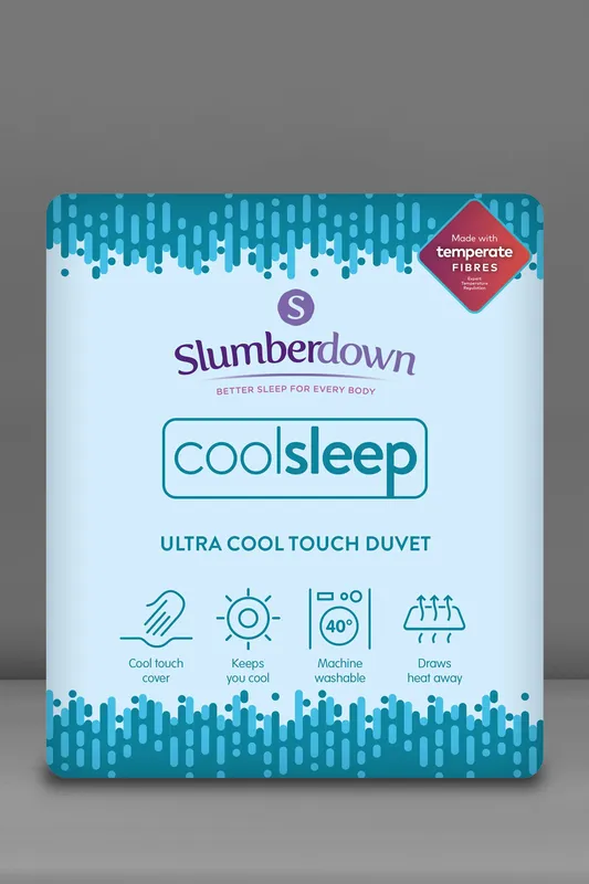 Slumberdown Cool Sleep Ultra Cool Nylon Summer Duvet / Blanket in Blue Size: Double - Blue
